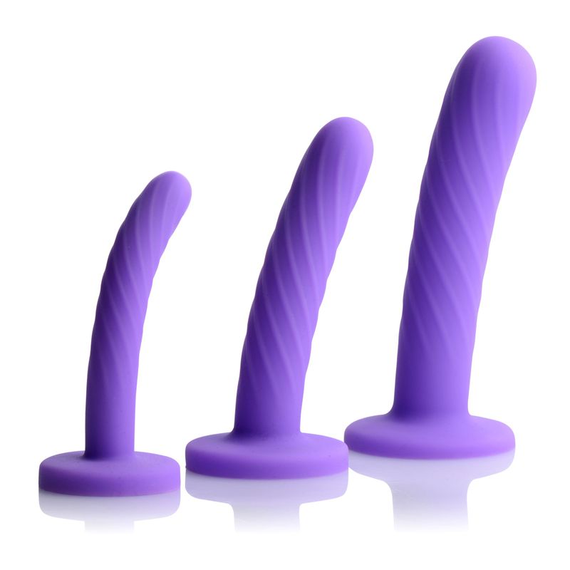Tri-Play 3 Pc Silicone Dildo Set