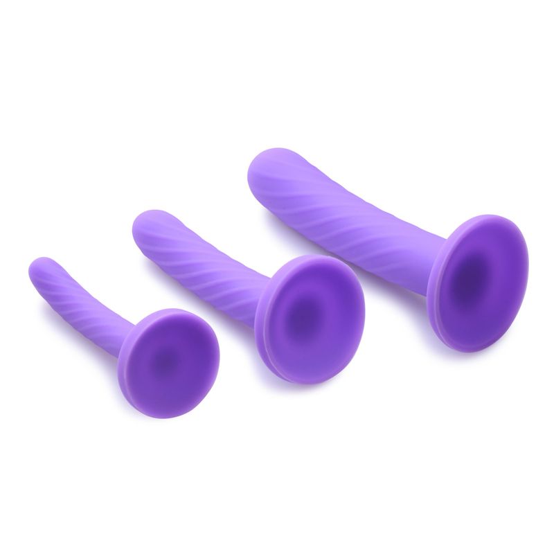 Tri-Play 3 Pc Silicone Dildo Set