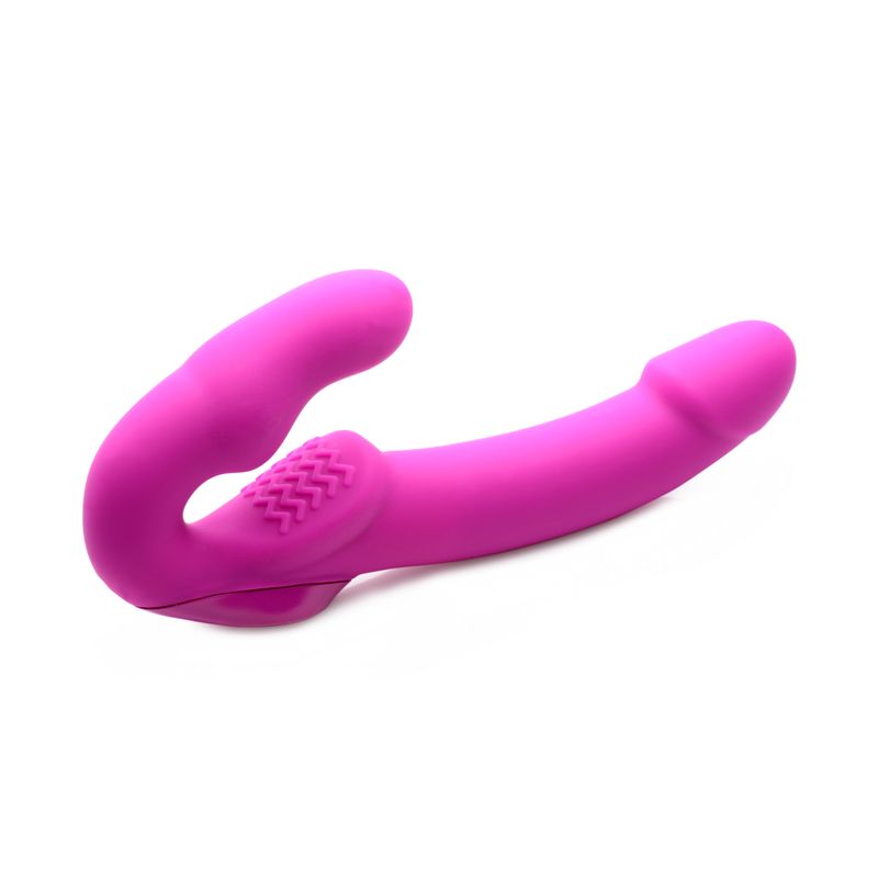 Evoke Rechargeable Vibrating Silicone Strapless Strap On