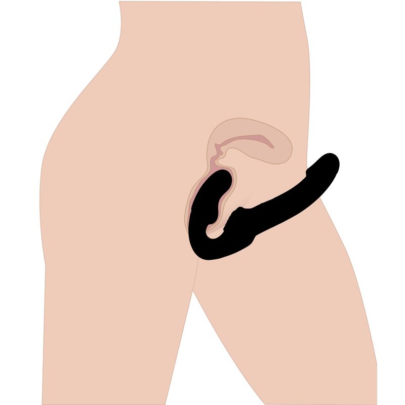 Evoke Rechargeable Vibrating Silicone Strapless Strap On