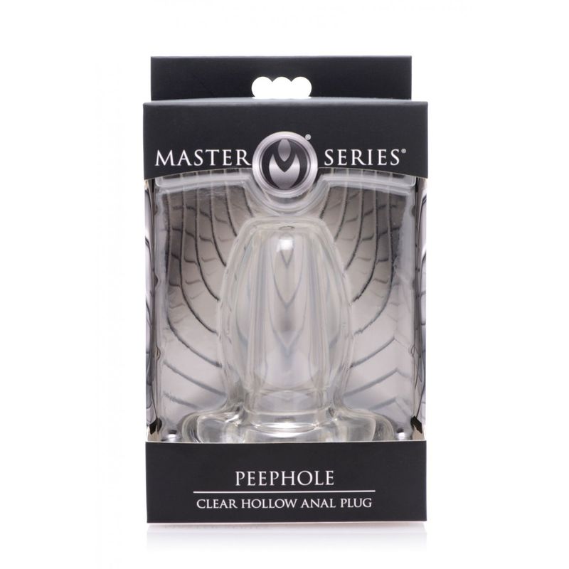PeepHole Clear Hollow Anal Plug Small