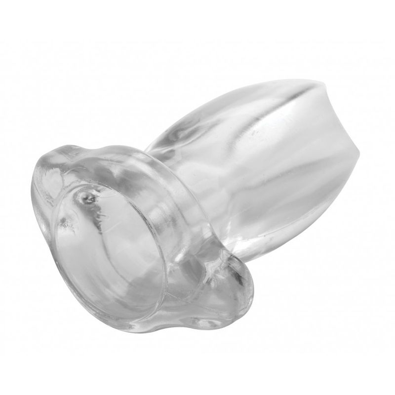 PeepHole Clear Hollow Anal Plug Small