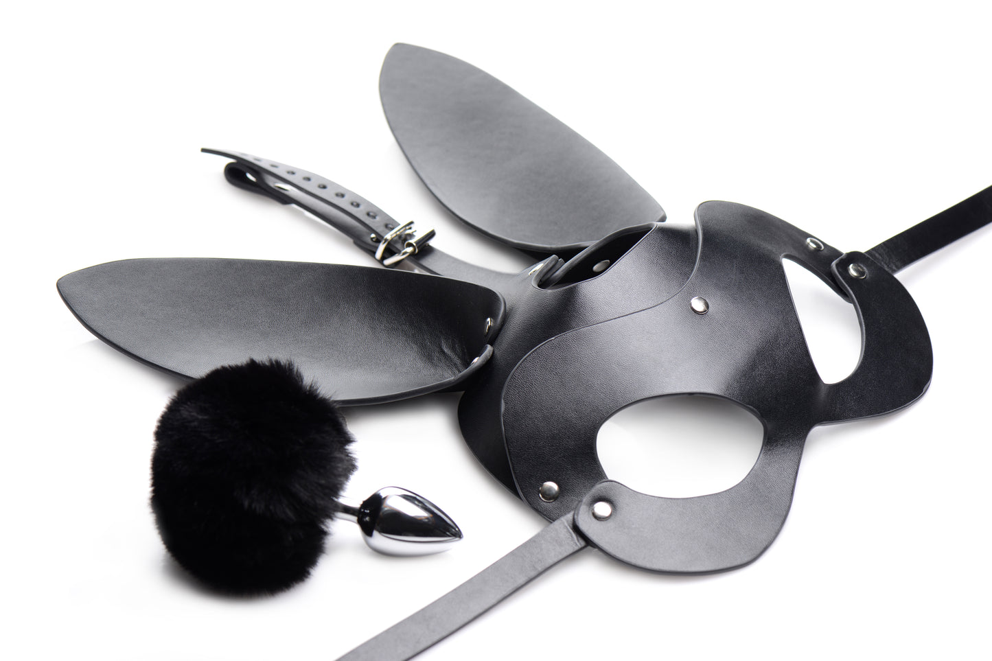 Bunny Tail Anal Plug and Mask Set