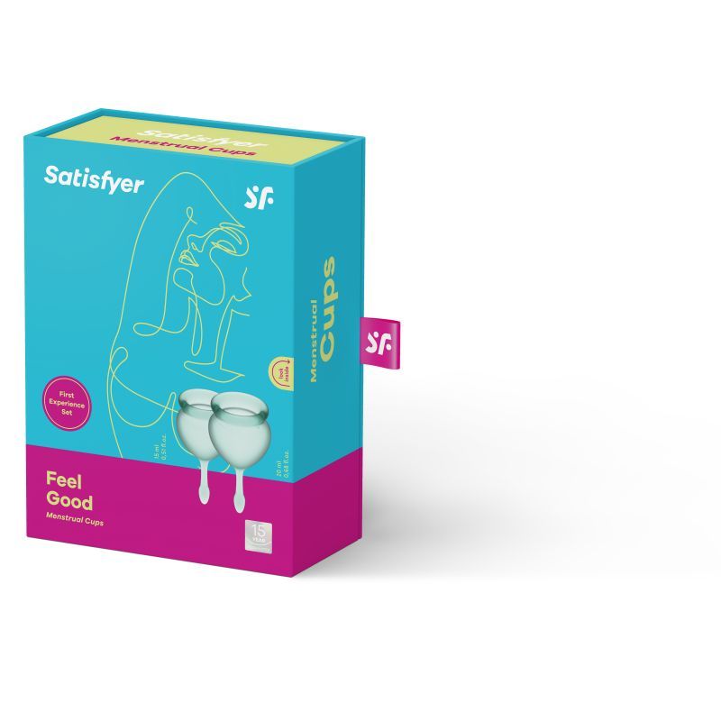 Feel Good Menstrual Cup Light Green 2pcs