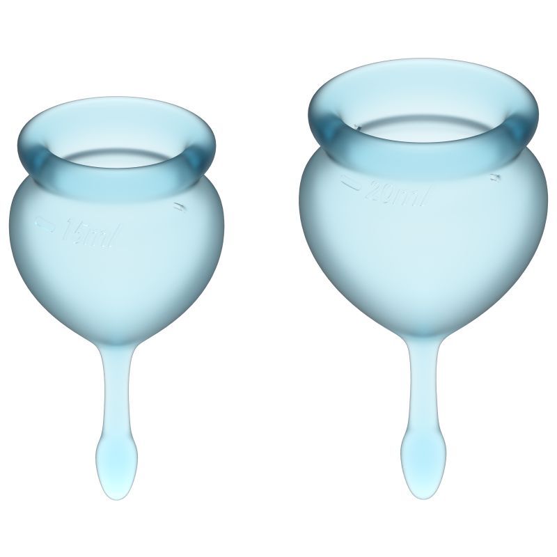 Feel Good Menstrual Cup Light Blue 2pcs