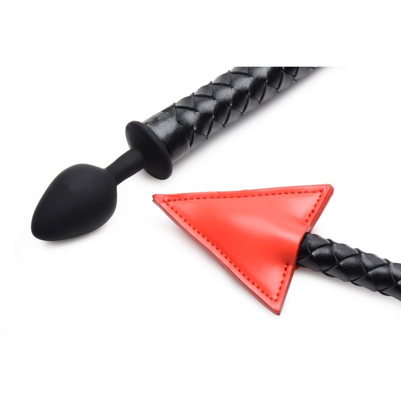 Hellbound Braided Devil Tail Plug Black