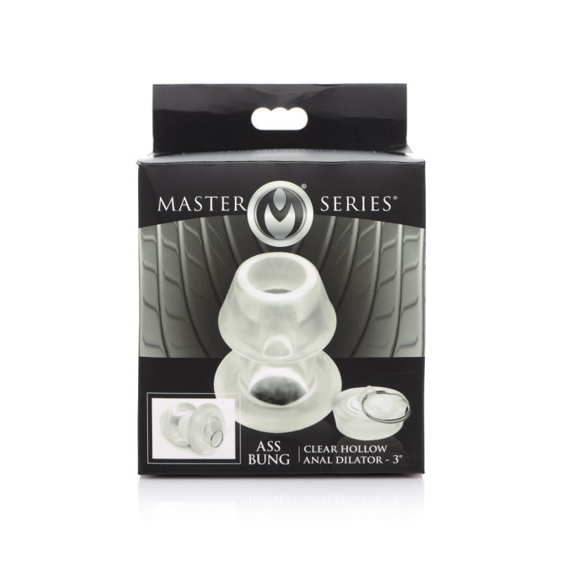Ass Bung Clear Hollow Anal Dilator 3in Medium