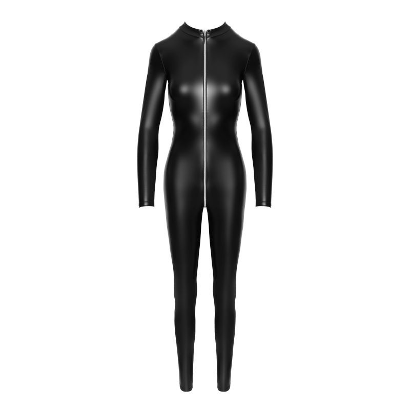 Power Wetlook Catsuit w Front Zipper