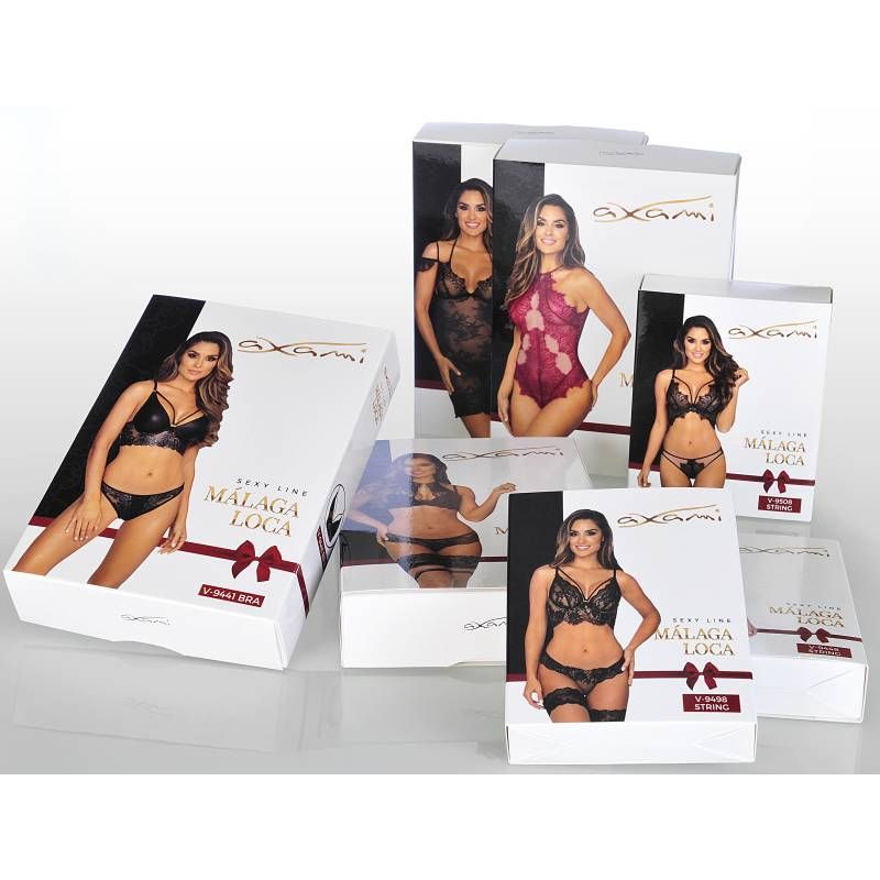 Stretch Wetlook Bra Black