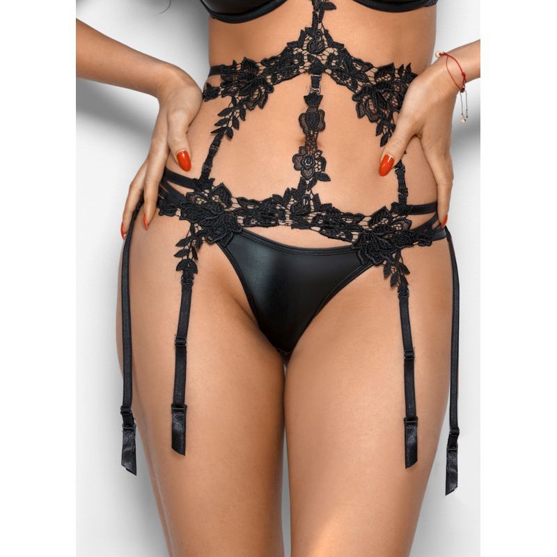 Stretch Wetlook Bra Black