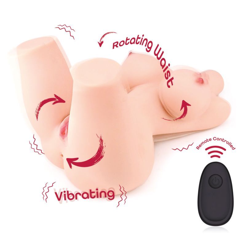 Nicky Rotating Vibrating Remote Control Love Torso