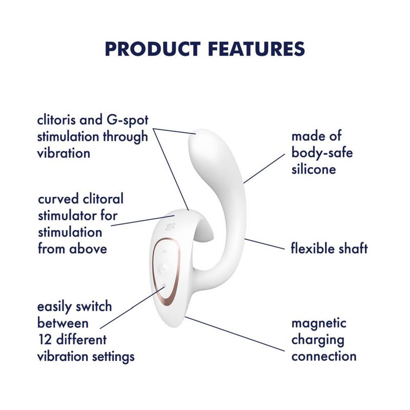 Satisfyer G for Goddess 1 Rabbit Vibrator White