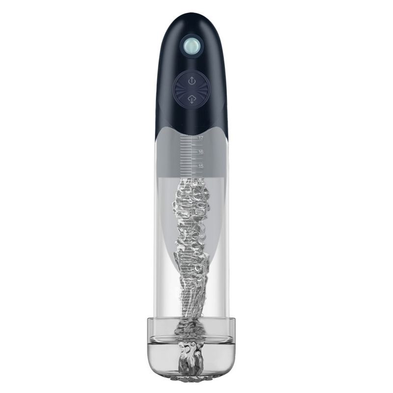 BathFun Automatic USB Waterproof Penis Pump w Magic Sleeve