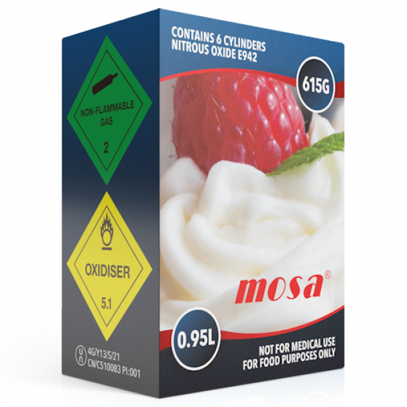 Mosa 0.95 Litre 615g N2O Cylinder