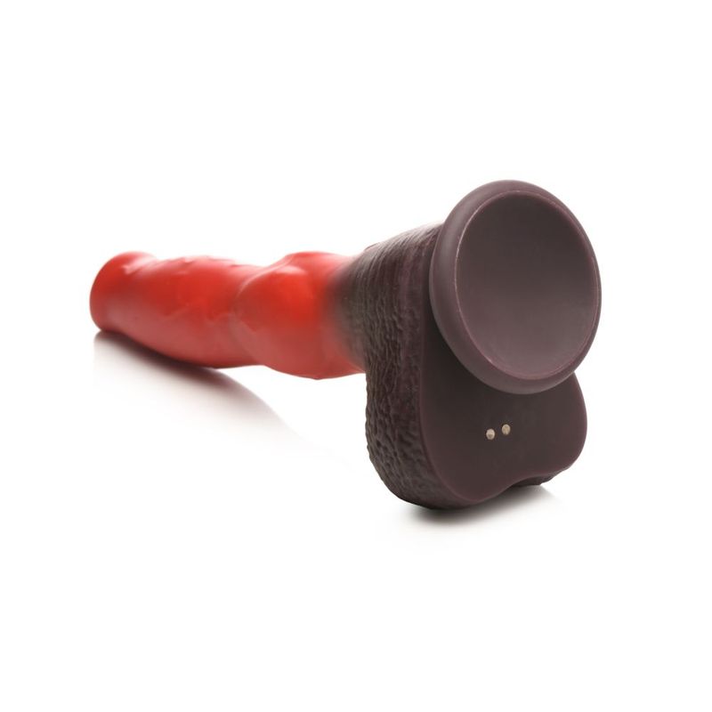 Ramming Hound Thrusting & Vibrating Silicone Dildo