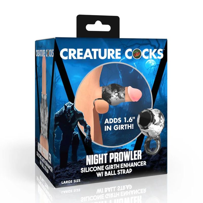 Night Prowler Silicone Penis Sleeve and Ball Stretcher