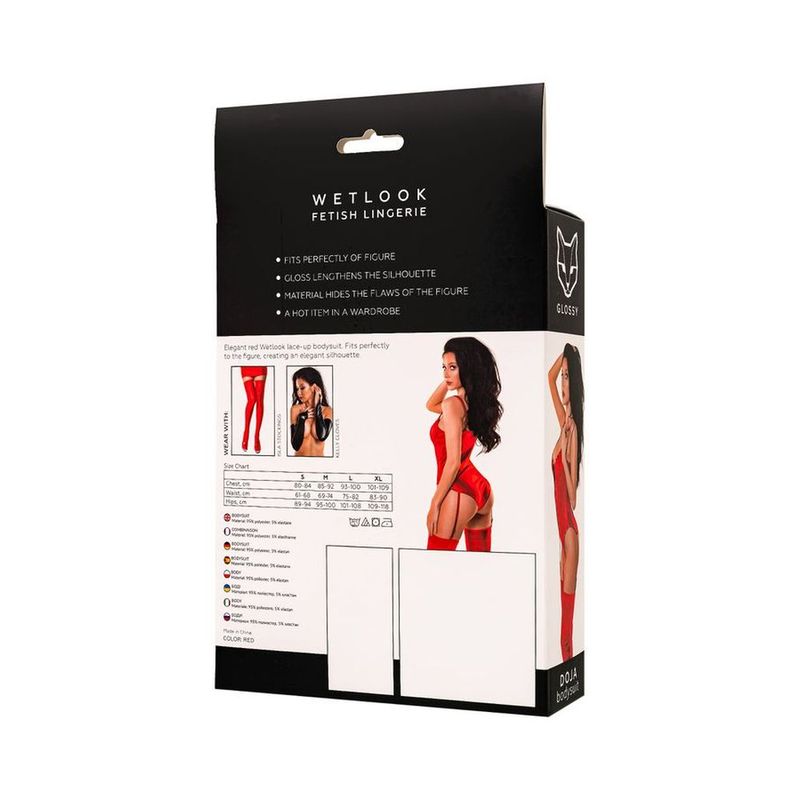 Glossy Bessie Dress Red