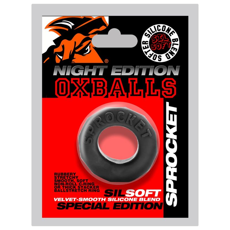 Sprocket Comfort No-Roll Cock Ring Night