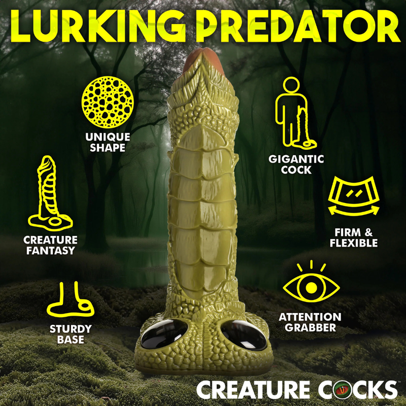 Giant Swamp Monster 1m Scaly Dildo
