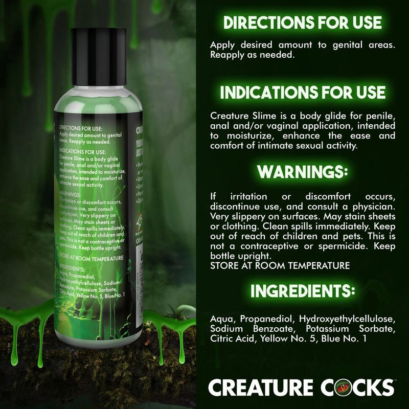 Creature Slime Green Slime Water Based Lubricant 4oz