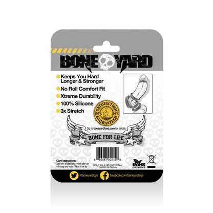 Boneyard Silicone Ring 40mm Black