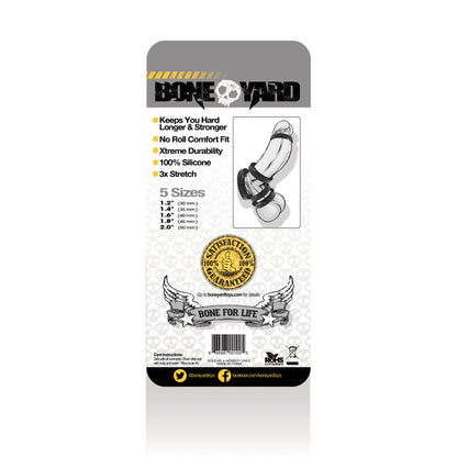 Boneyard Silicone Ring 5 Pc Kit Black