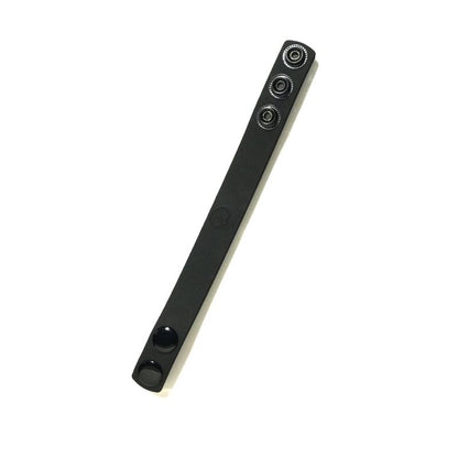Boneyard Silicone Cock Strap - 3 Snap Ring - Black