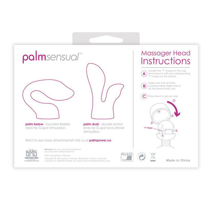 PalmSensual Massager Heads Pink (For use with PalmPower)