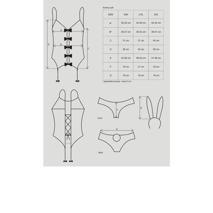 Bunny Suit 4 Pc Costume