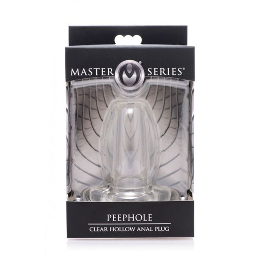 PeepHole Clear Hollow Anal Plug Small