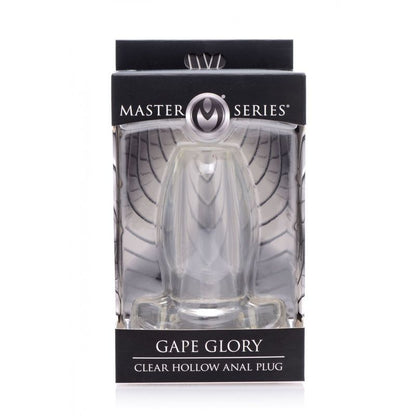 Gape Glory Clear Hollow Anal Plug Large