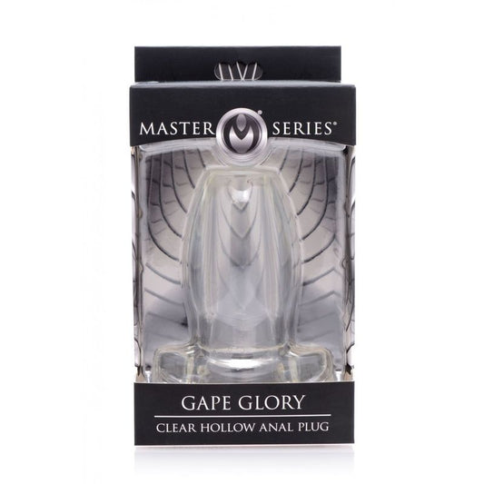 Gape Glory Clear Hollow Anal Plug Large
