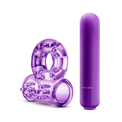 Play With Me Couples Play Vibrating Cock Ring Purple