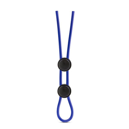 Stay Hard Silicone Double Loop Cock Ring Blue