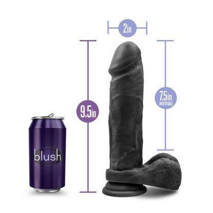 Au Naturel Bold Massive 9in Dildo Black