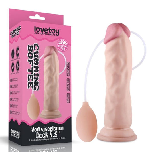 Soft Ejaculation Cock With Ball 8.5in