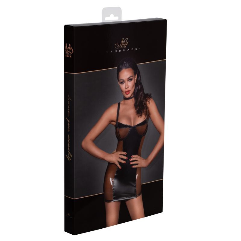Short Dress w Power Wetlook Panels