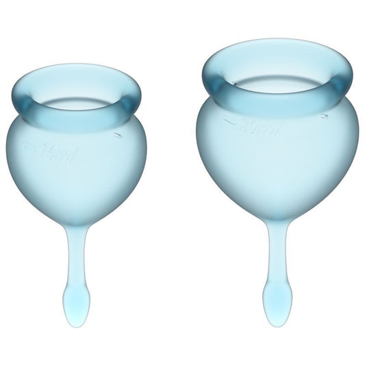 Feel Good Menstrual Cup Light Blue 2pcs