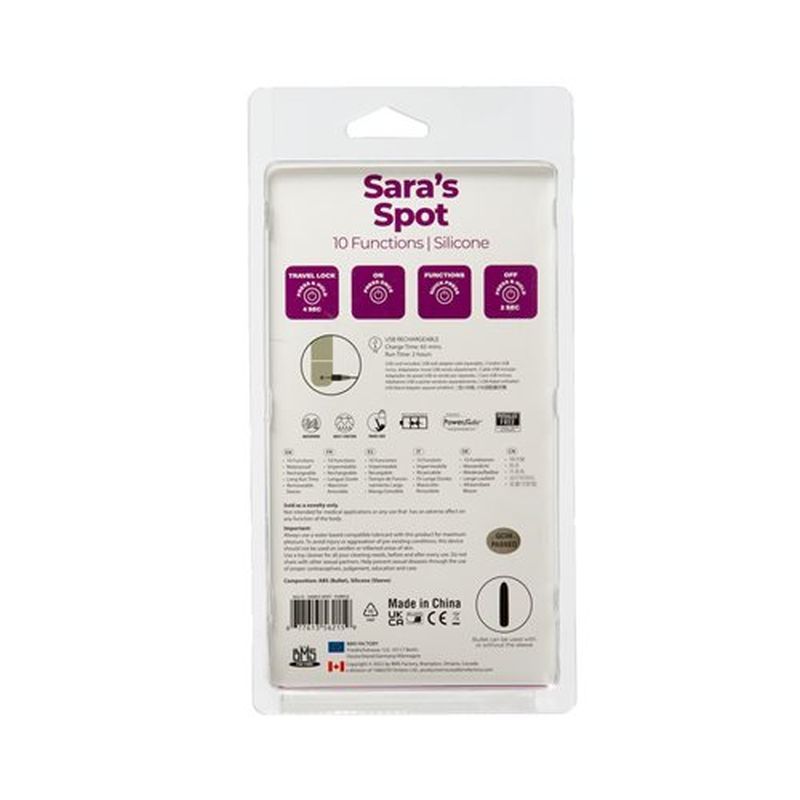 Power Bullet Saraâ€™s Spot Vibrator Purple