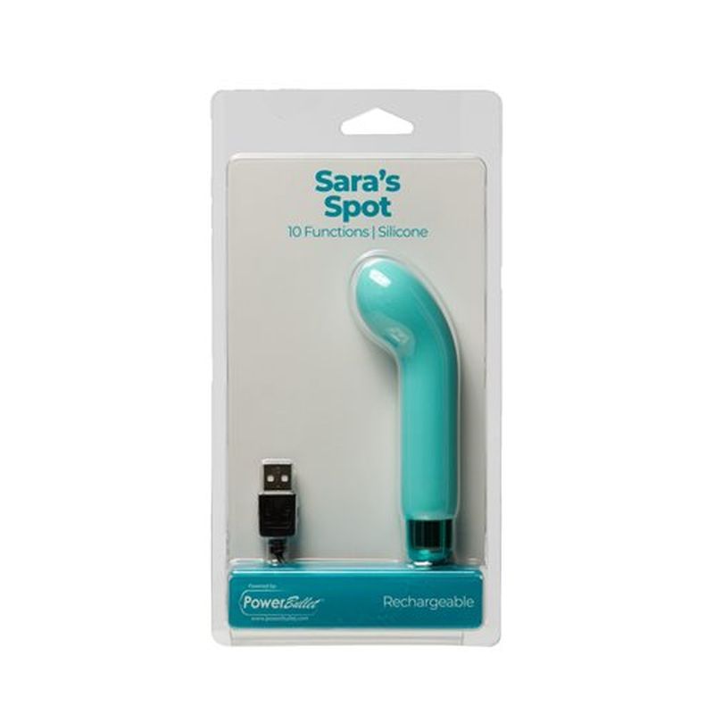 Power Bullet Saraâ€™s Spot Vibrator Teal