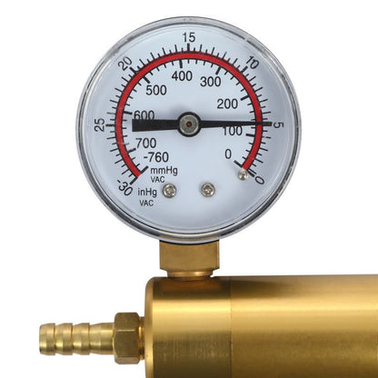 LuxaMax Brass Handle Penis Pump Set w Gauge