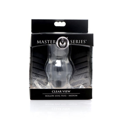 Clear View Hollow Anal Plug Medium