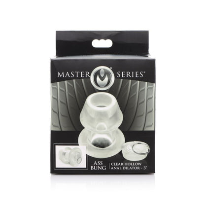 Ass Bung Clear Hollow Anal Dilator 3in Medium