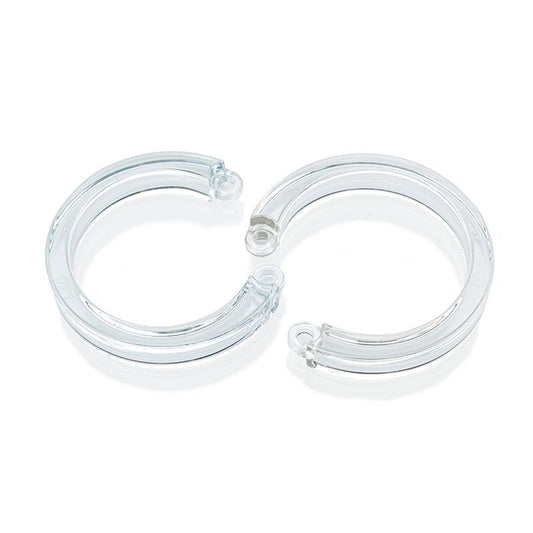 Cockcage U Ring 2 Pc L/XL Clear