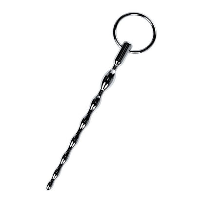 Silver Metal Braided Urethral Plug w Replaceable Ring