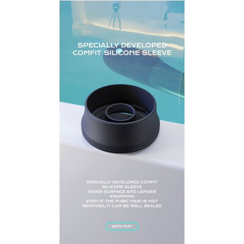 BathFun Automatic USB Waterproof Penis PumpÂ w Magic Sleeve