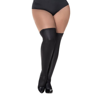 Thigh Highs Vinyl Gloss Black