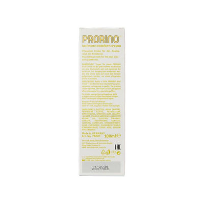 PRORINO Unisex Sensitive Anal Comfort Cream 100ml