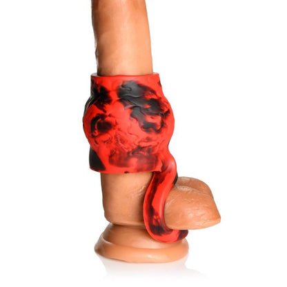 Hell Hound Silicone Penis Sleeve and Ball Stretcher