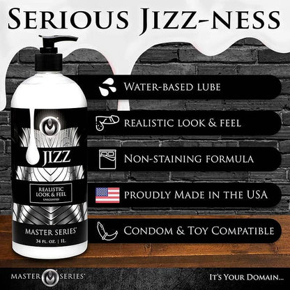 Jizz Unscented Water Based Lube 34oz